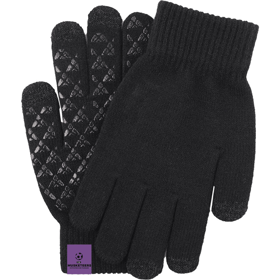 Adult Stretch Ribbed Gloves with Sensitive Touch, Non-Slip 4