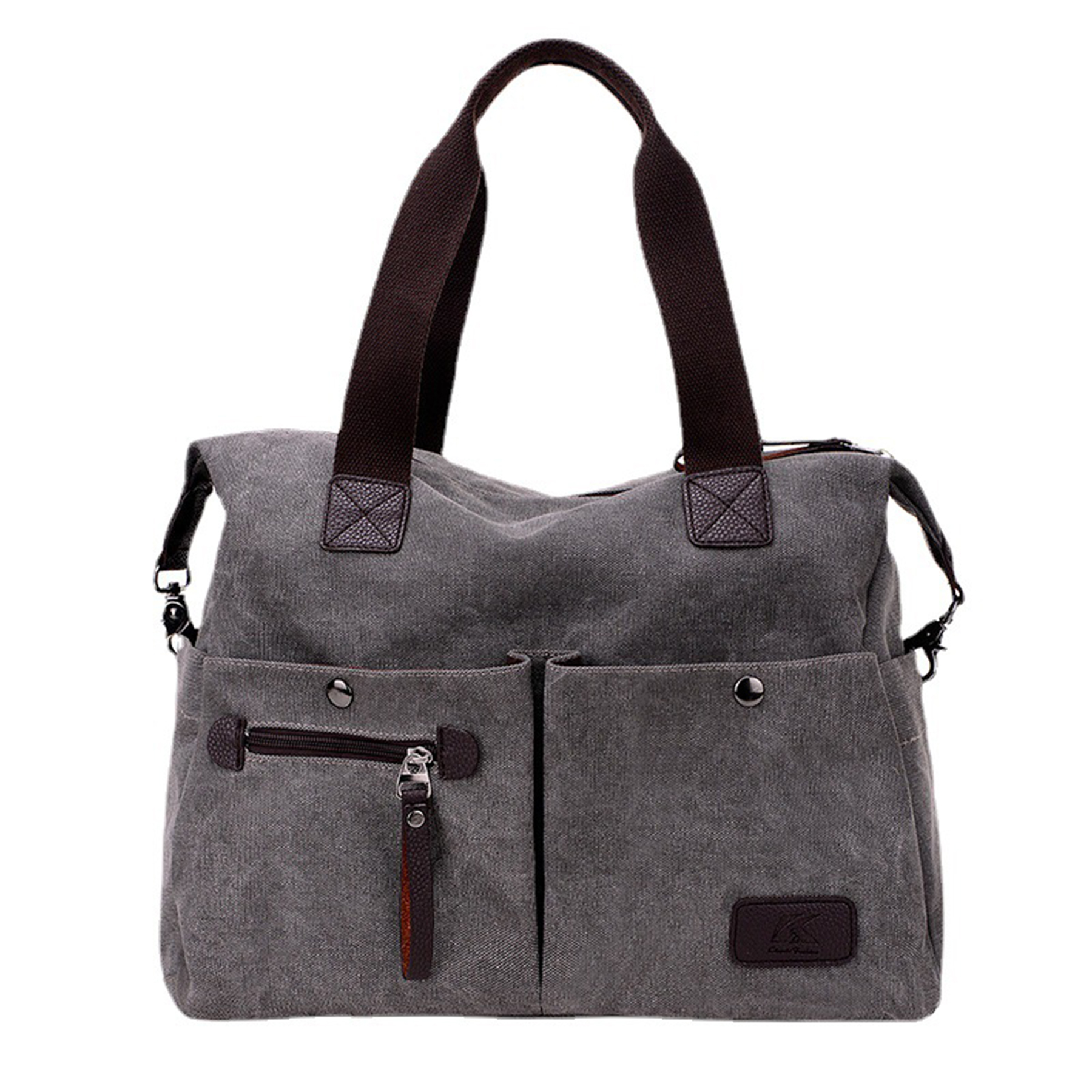 Fashion Blue Canvas Handbags, custom tote bag with logo imprint 3