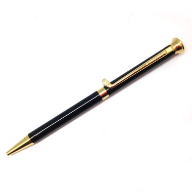 Black Golf Pen with Gold Accent 2