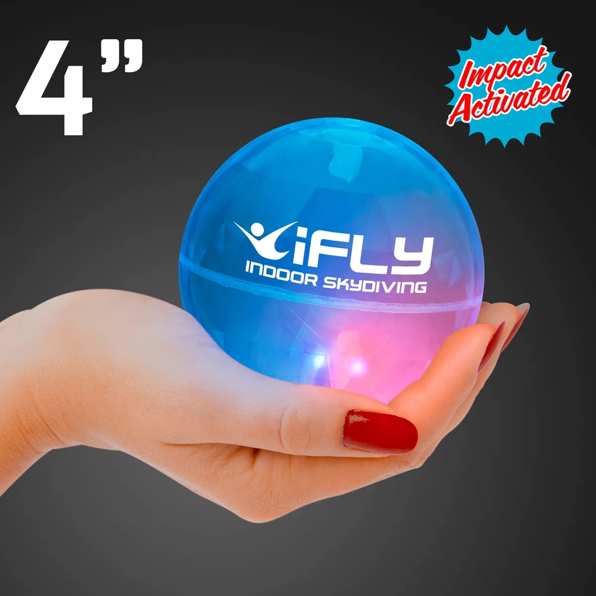 Super Sized Blue Air Bounce Balls with LEDs 4