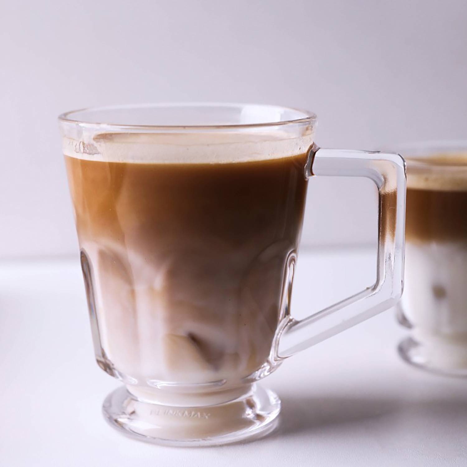 10oz Glass Coffee Mug w/ Handle 6