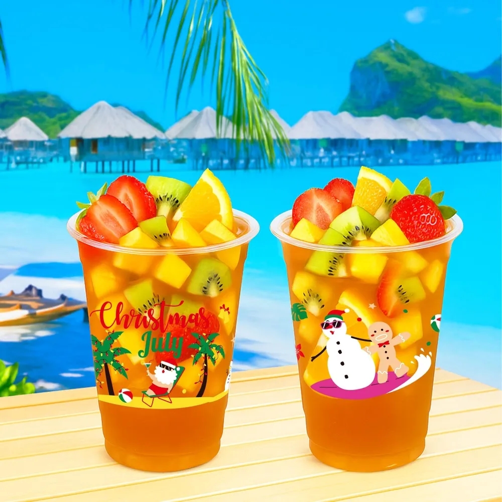 12 oz 16 oz Clear PET Plastic Cups 7