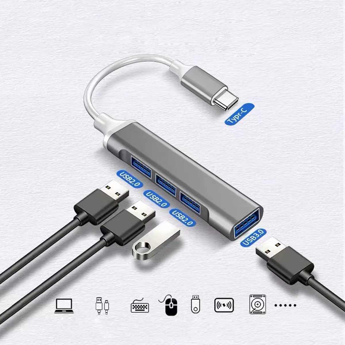 Type C 4-In-1 USB Hub 2