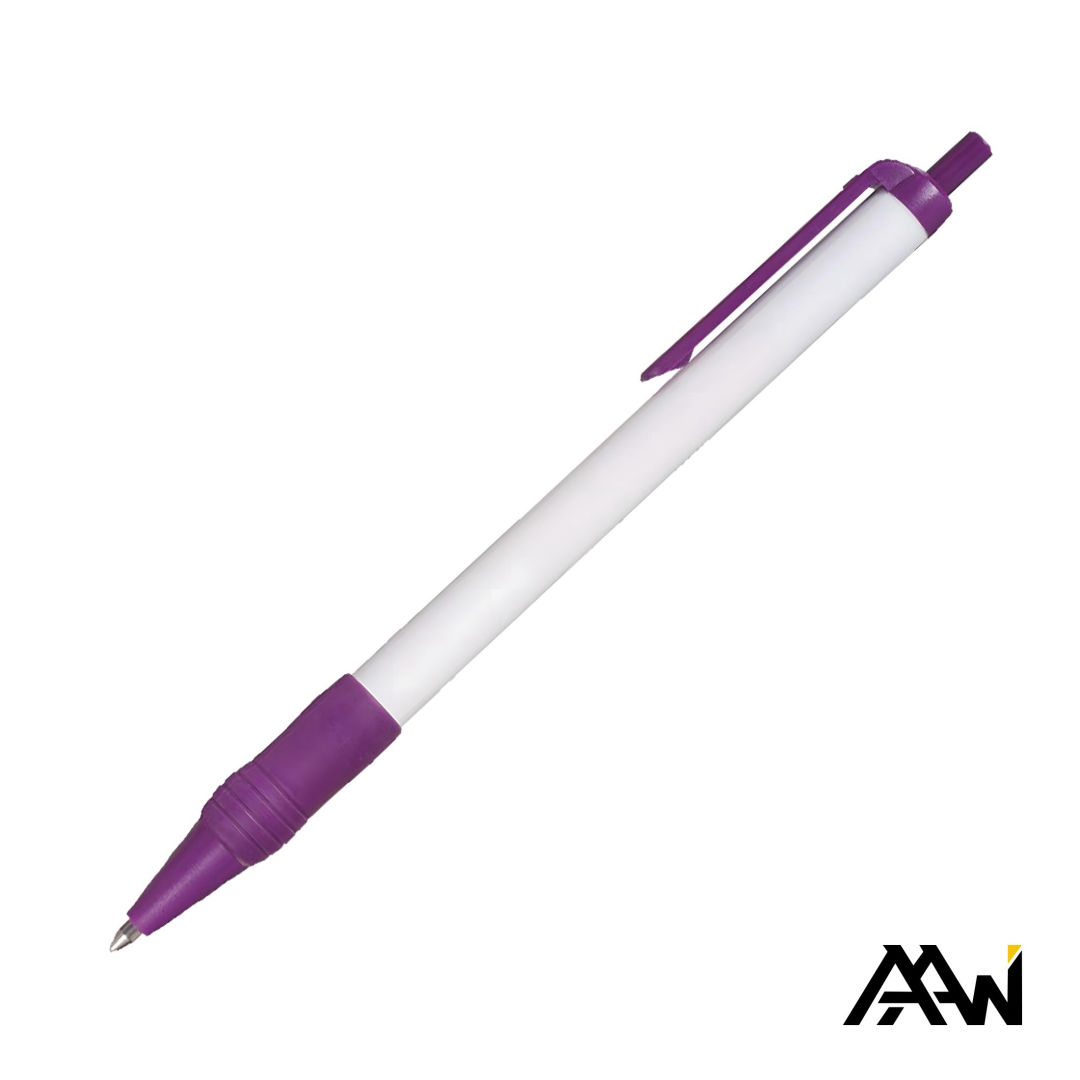 Value Slim Grip Pen w/Glossy Barrel & Matte Colored Trim 21