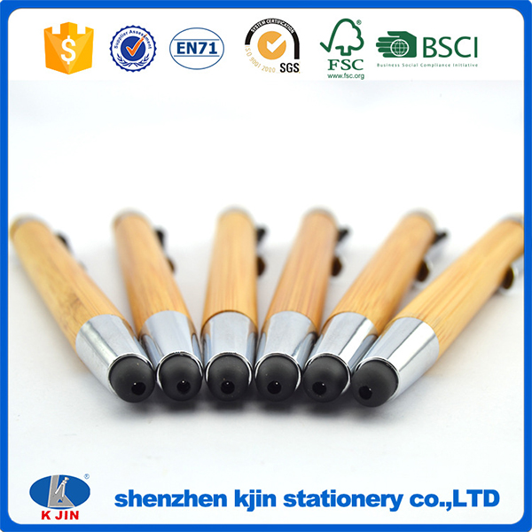 Bamboo Capacitive Stylus Ballpoint Pen 5