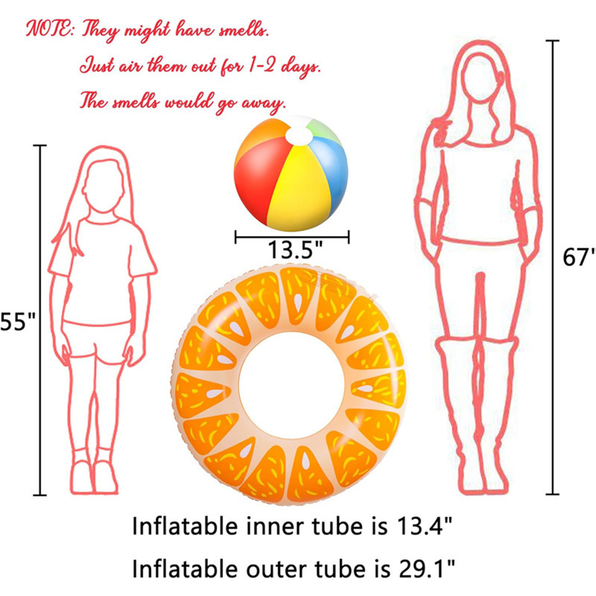Fruit-Pattern Inflatable Swim Ring 5