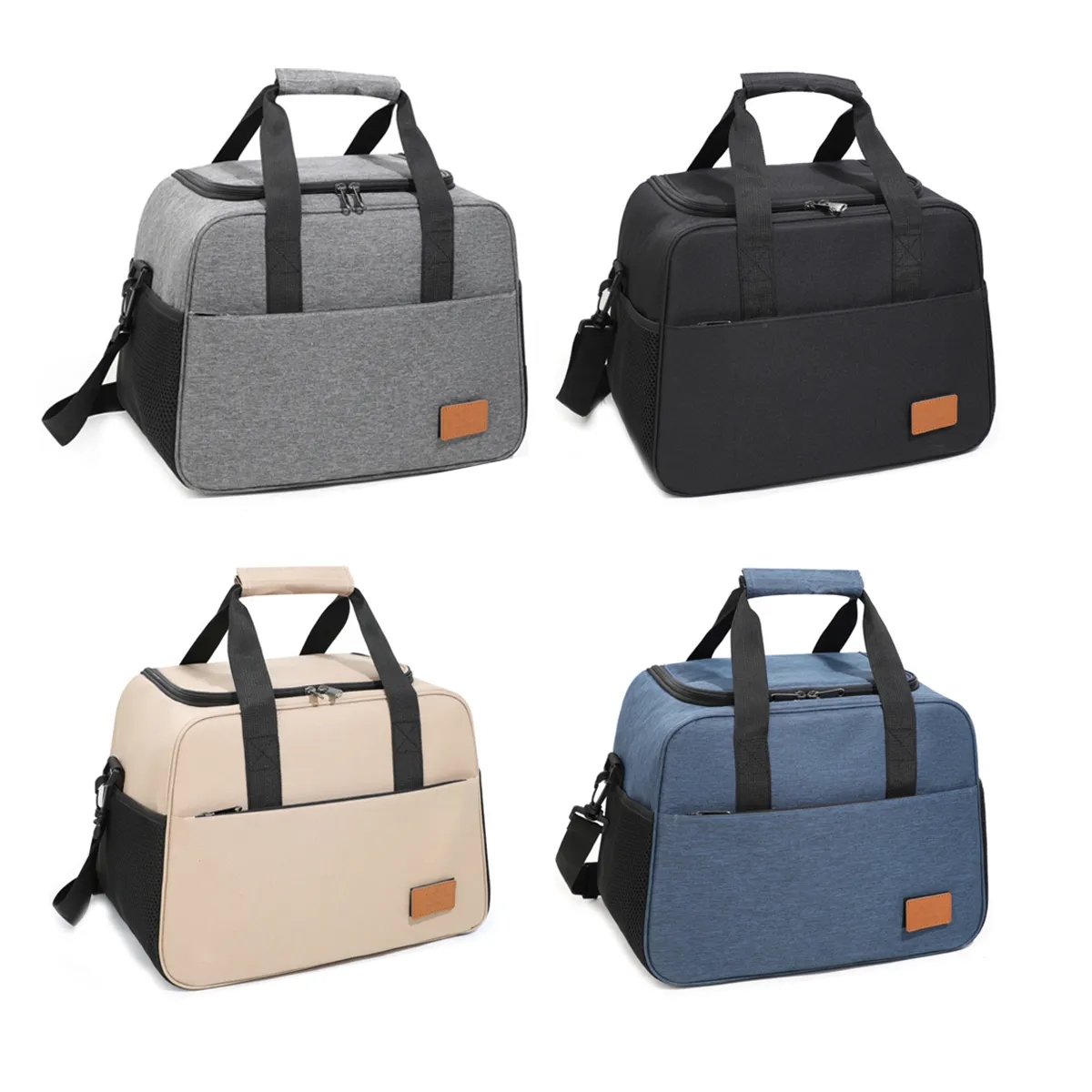 Insulated Picnic Lunch Cooler Tote Bag with Shoulder Strap 6