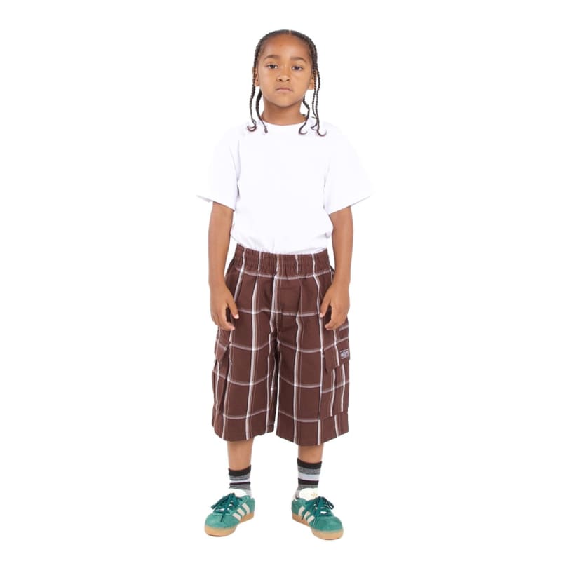Shaka Wear Youth Plaid Shorts 22