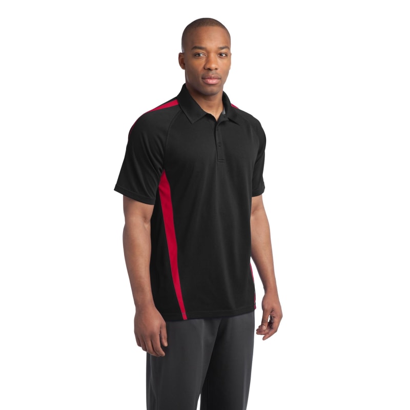 Sport-Tek PosiCharge Micro-Mesh Colorblock Polo. 23