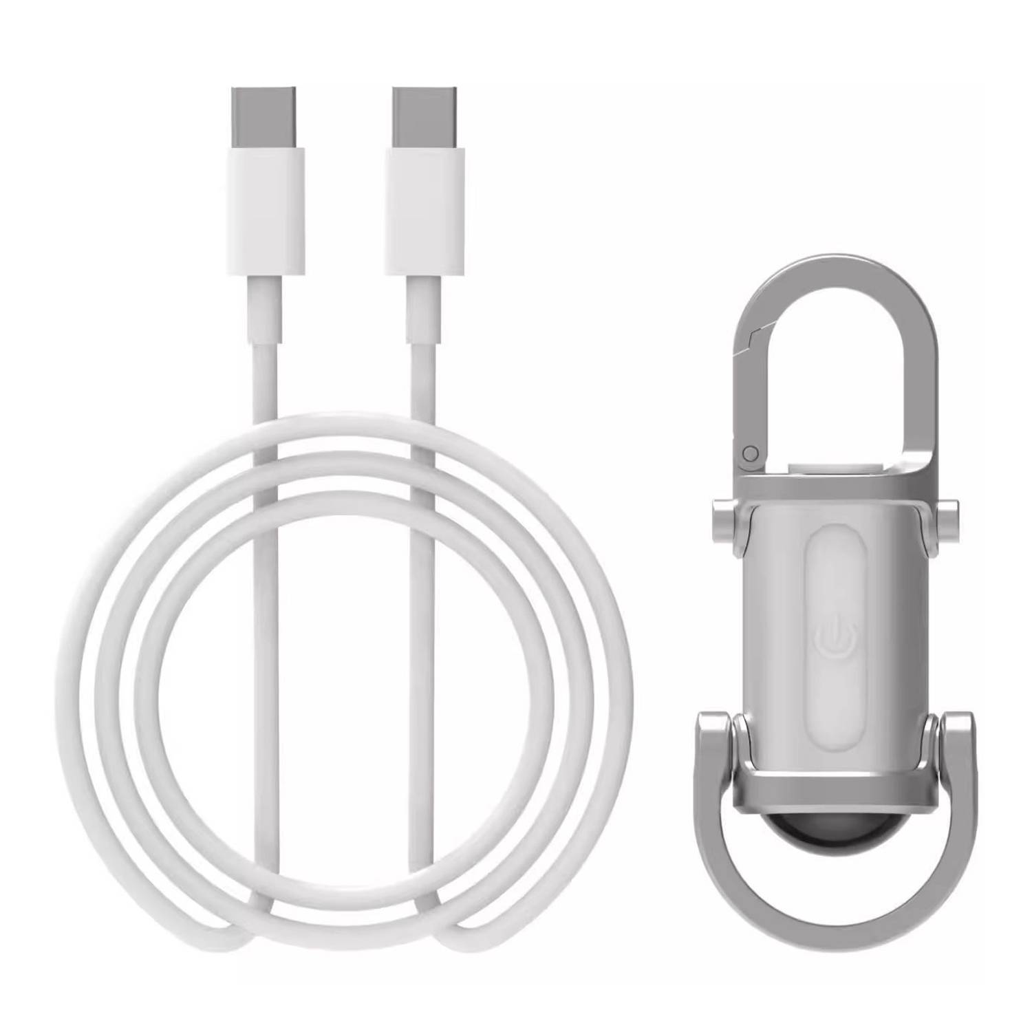 Mini Rechargeable Flashlight Keychain w/ Hook 6