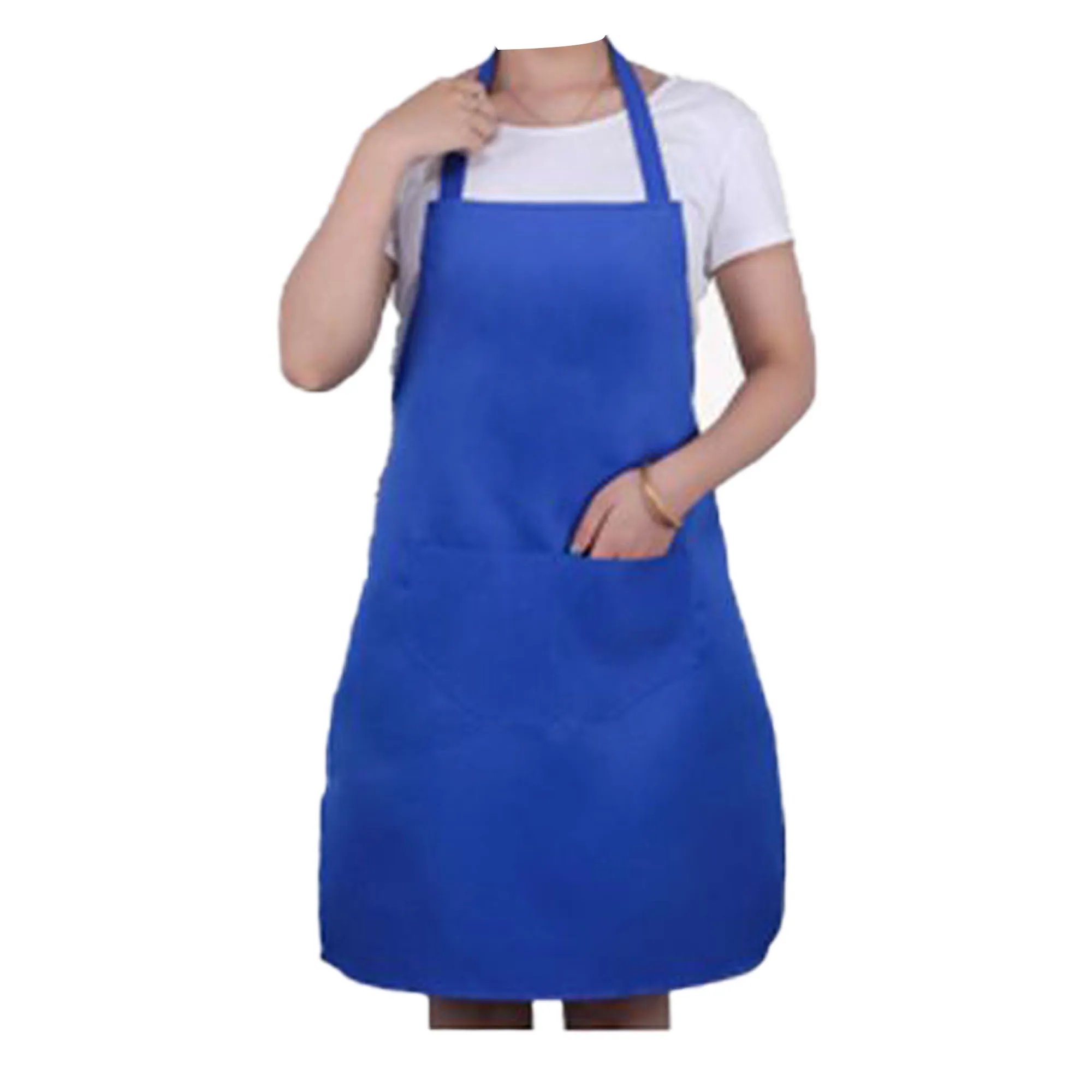 Polyester Double-pocket Uniform Bib Apron 29.5"L x 26"W 5