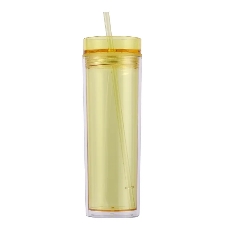 16oz Skinny Clear Plastic Tumblers 3