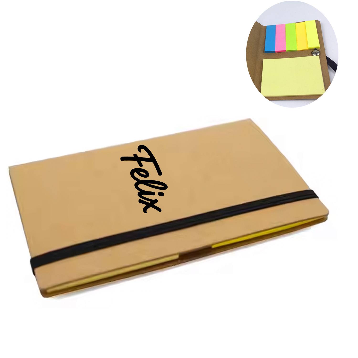 Brown Cover Sticky Notes Booklet 2