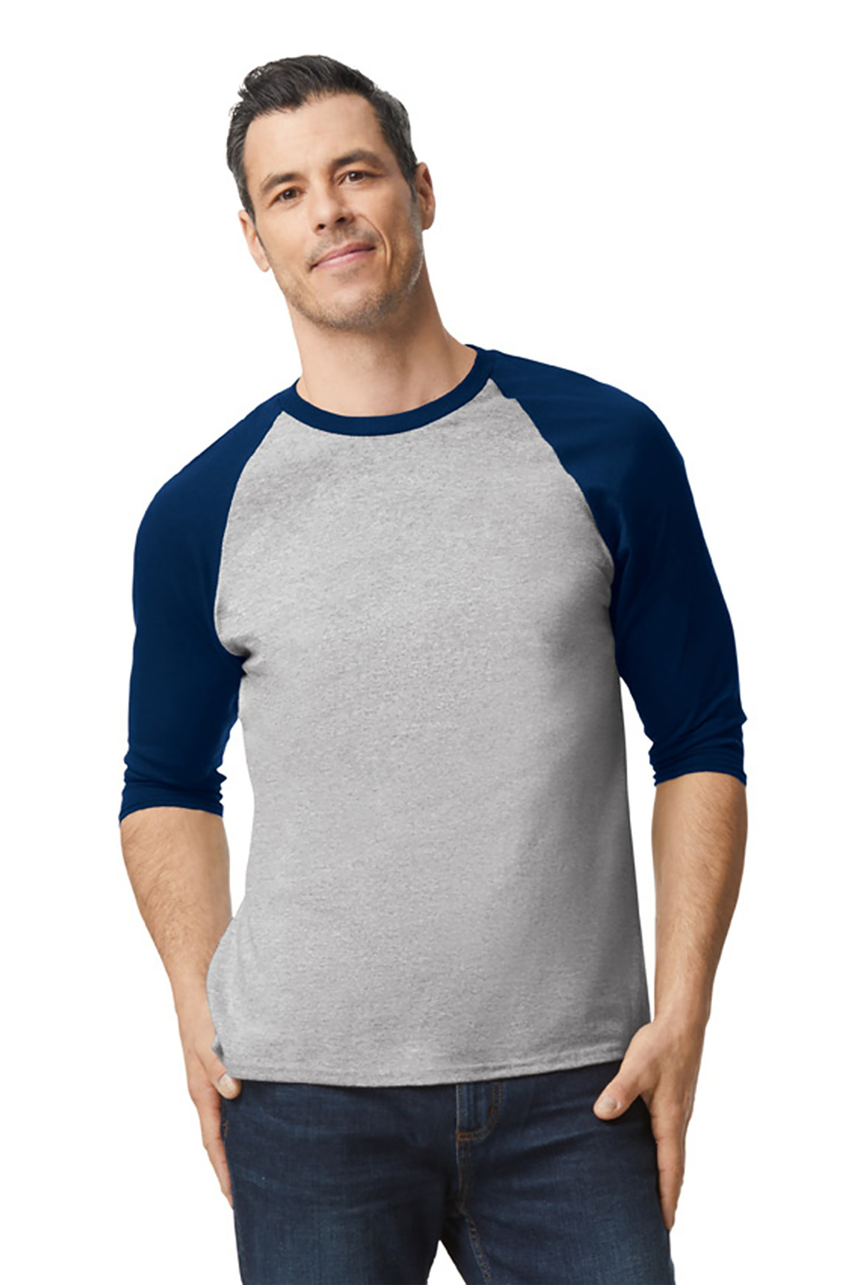 Gildan Heavy Cotton 3/4-Sleeve Raglan T-Shirt. 5700 56