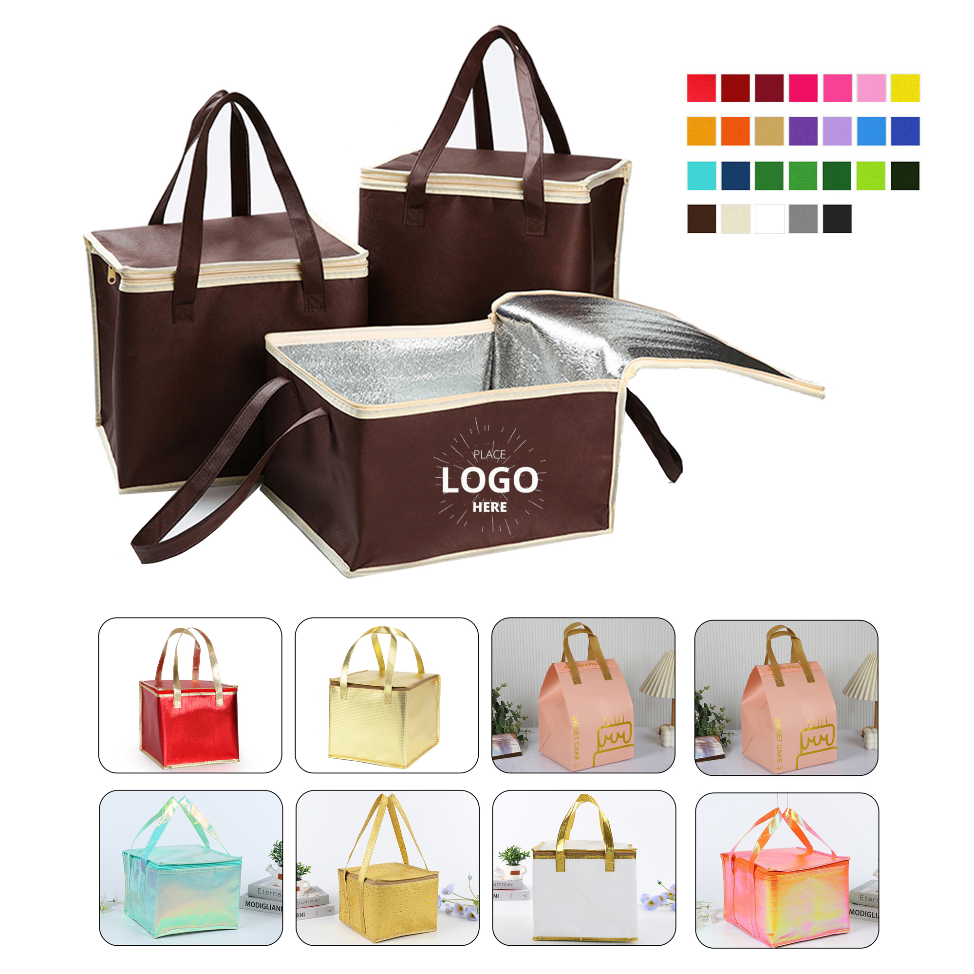 Non Woven Insulated Lunch Tote Bag 1