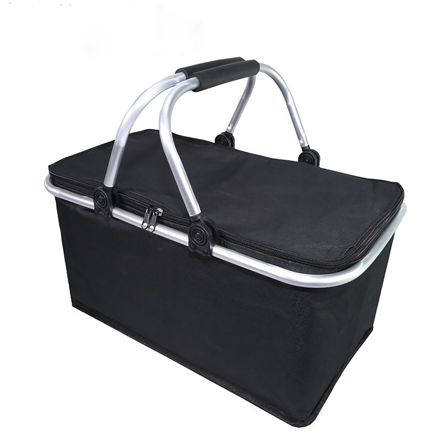 Topline Insulated Foldable Collapsible Picnic Basket w/ Aluminium Carrying Handle 2
