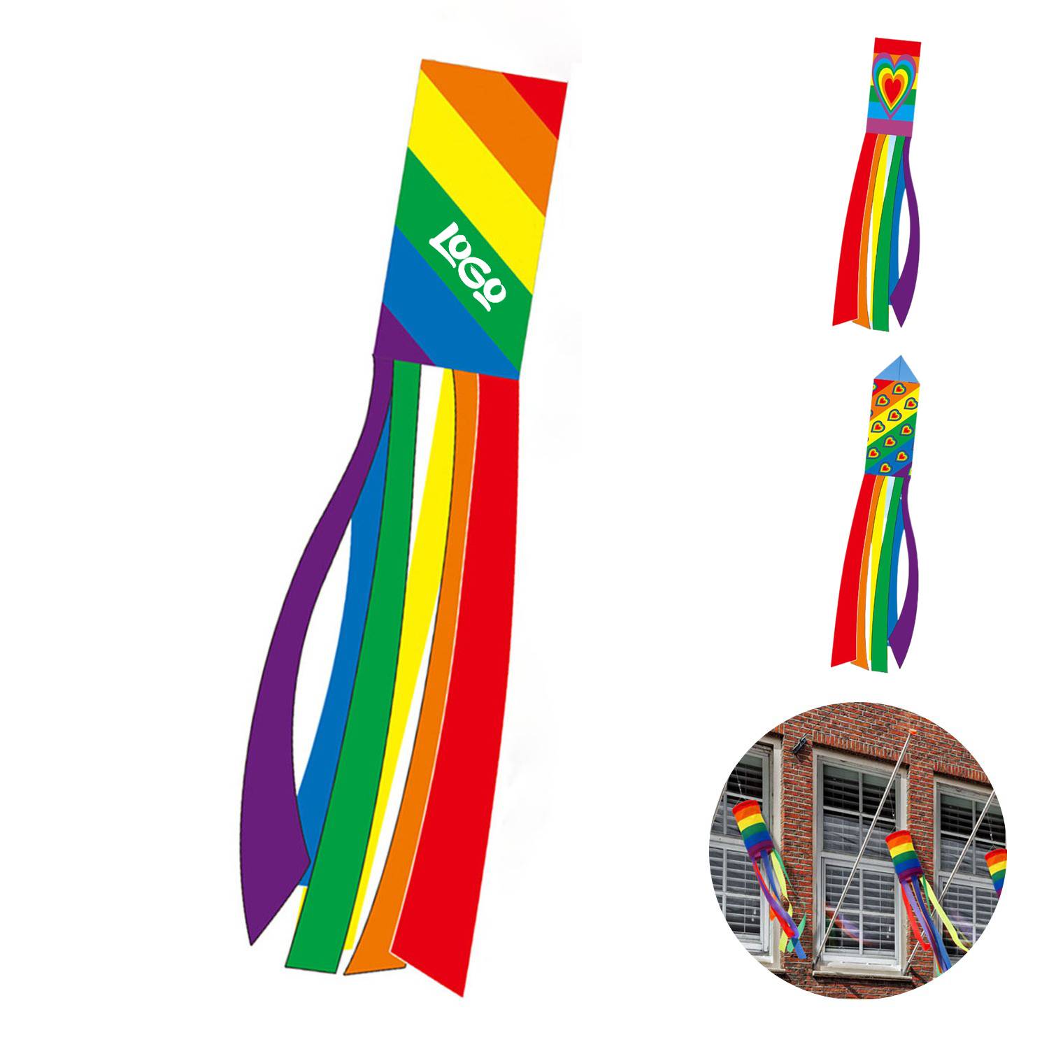 Polyester Rainbow Windsock 1