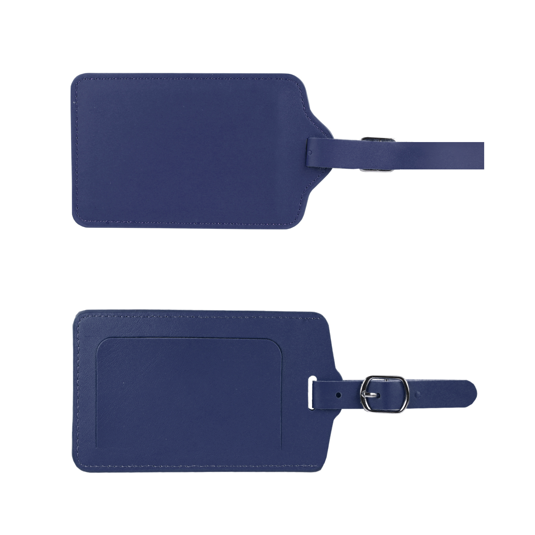 Flip Open PU Leather Luggage Tag 2