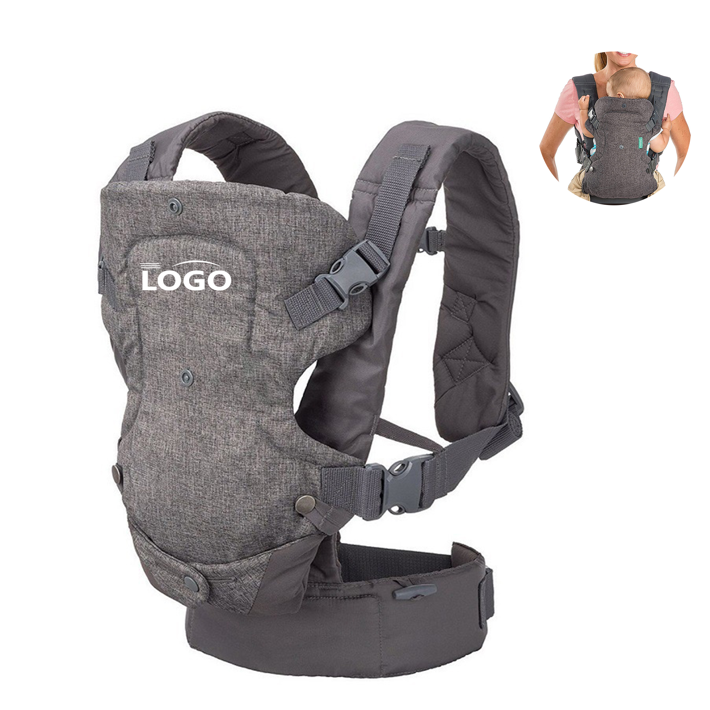Convertible 4-in-1 Baby Carrier with Multiple Positions 2