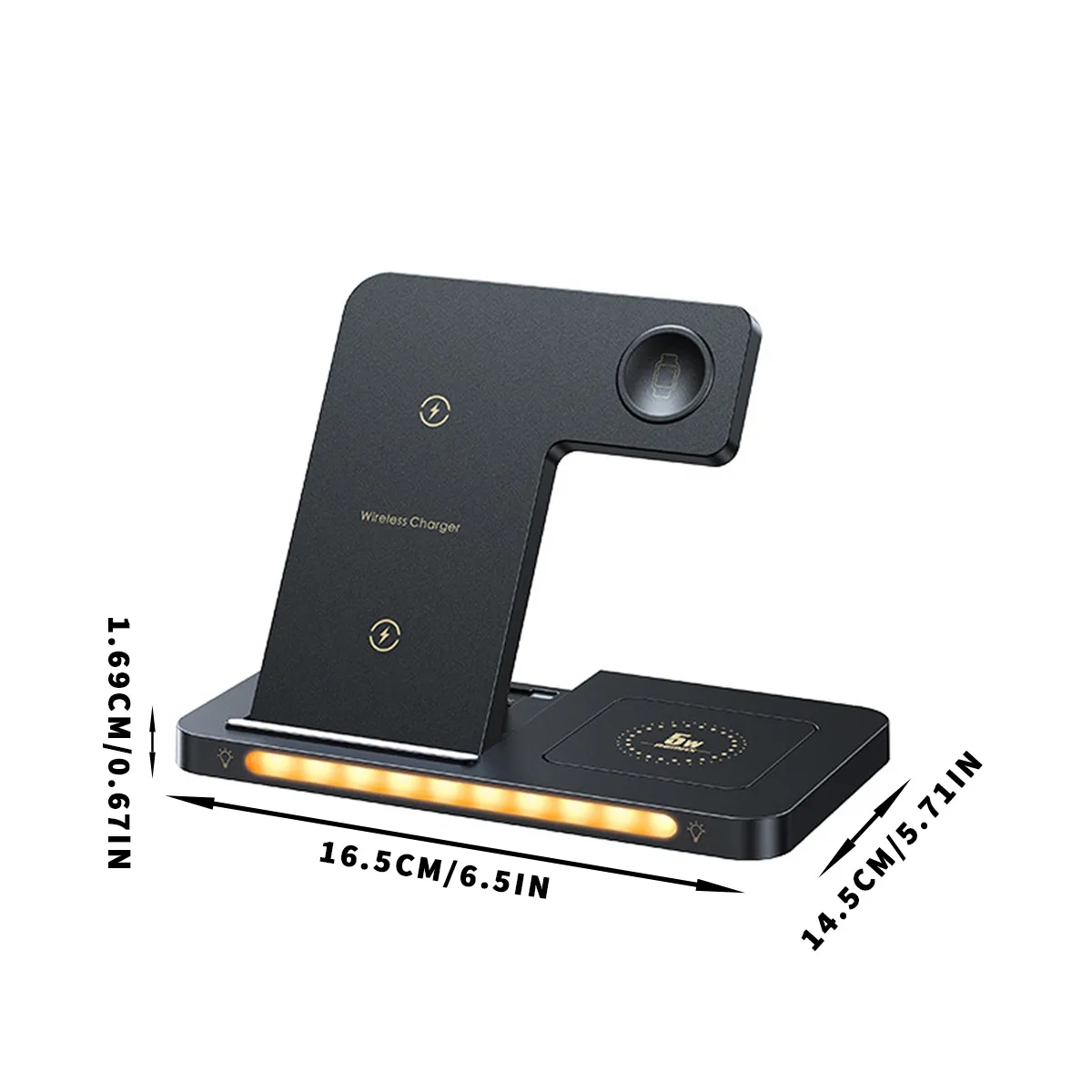 3-In-1 Wireless Charging Station With Ambient Light 6