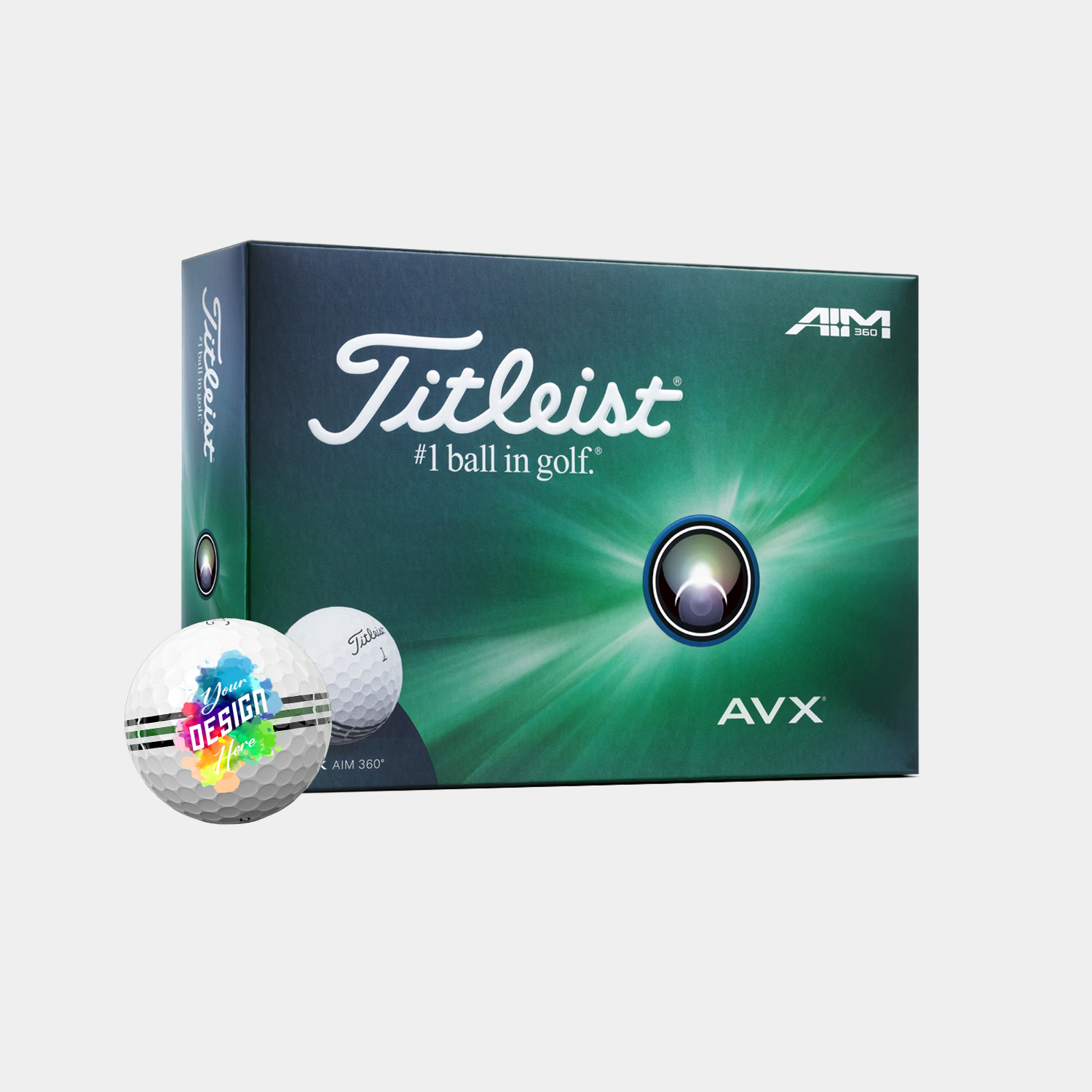 Titleist® 12 Pack AVX AIM 360 Golf Balls 1