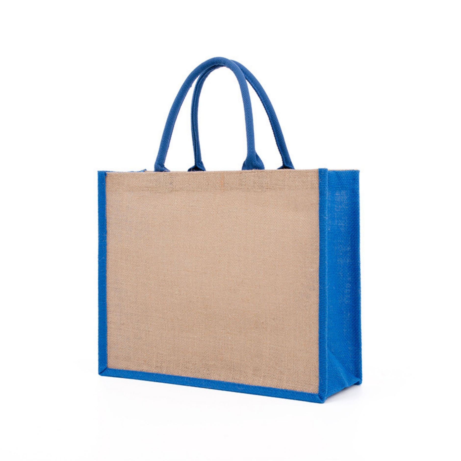 Large Jute Tote Bag with Handles, custom tote bag with logo imprint 8