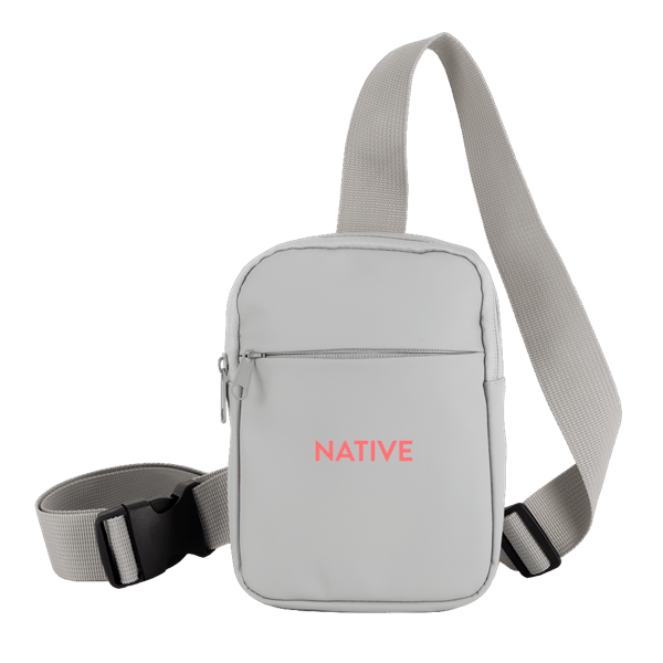 Crosscut Recycled PU Crossbody Bag 8