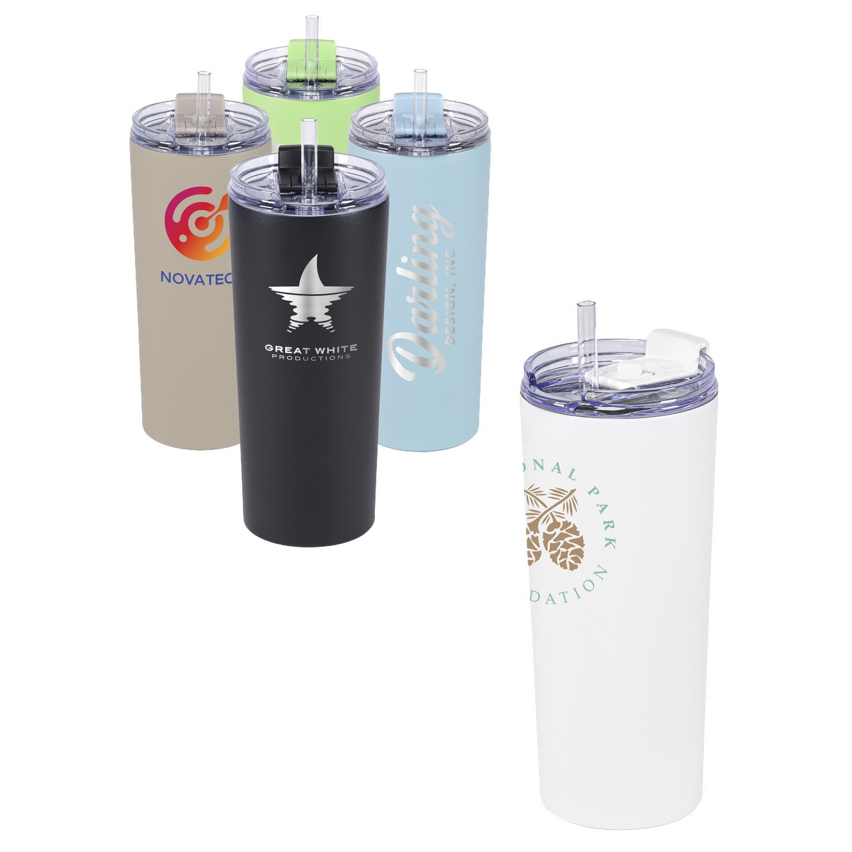 20oz Urban Peak® Cascade Pop-Up Straw Tumbler