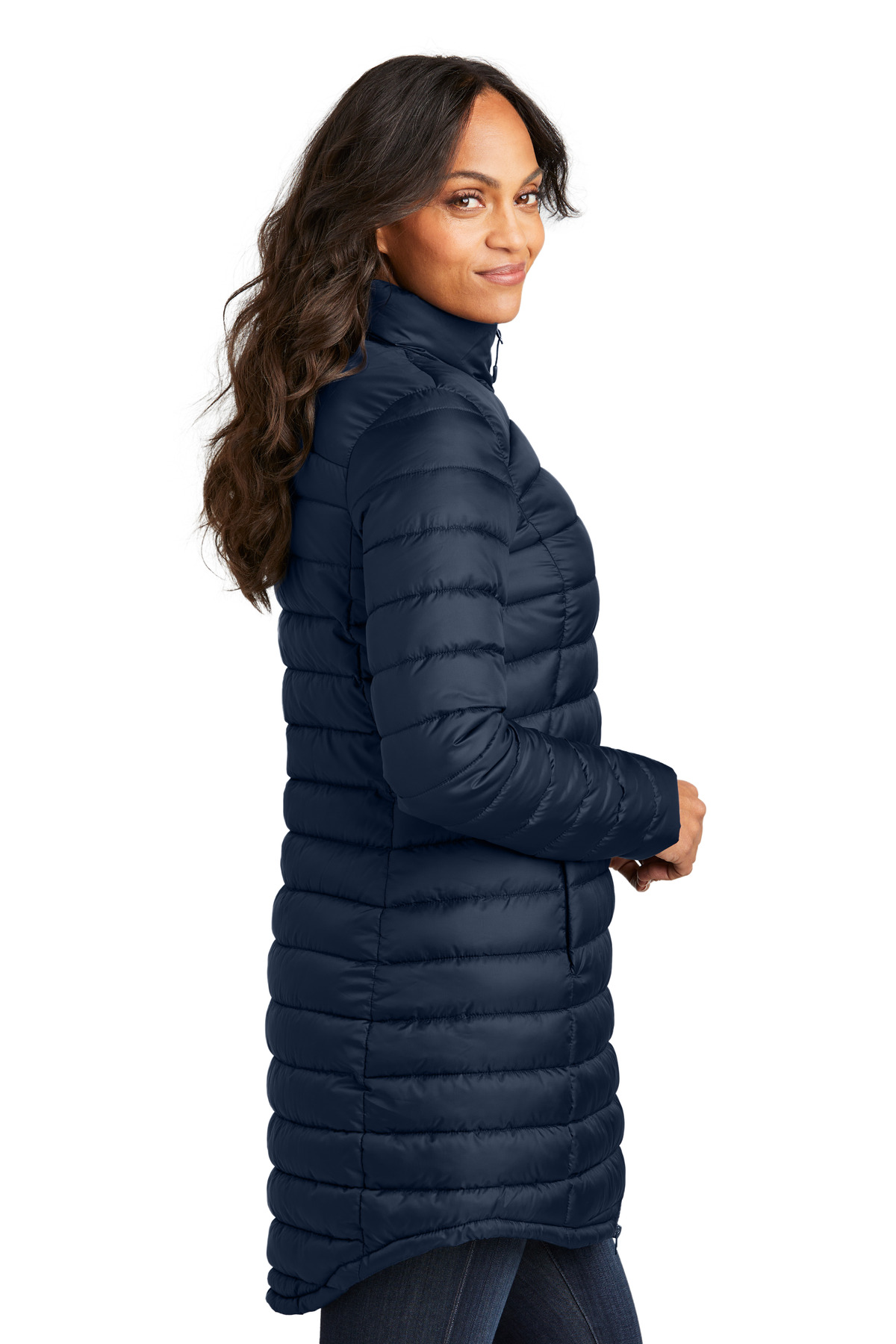 Port Authority Women's Horizon Puffy Long Jacket L365 27