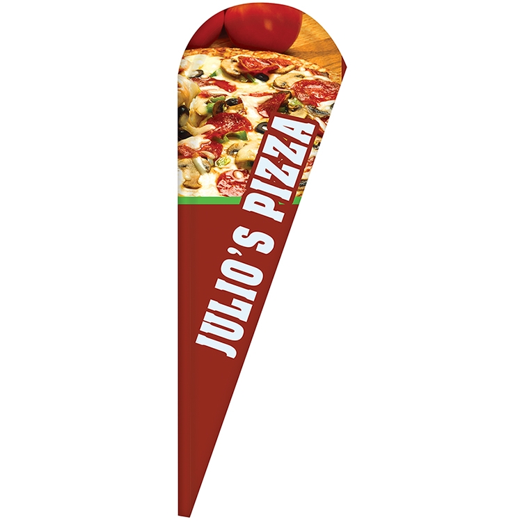 3' x 10' Custom Single Reverse Teardrop Flag 5