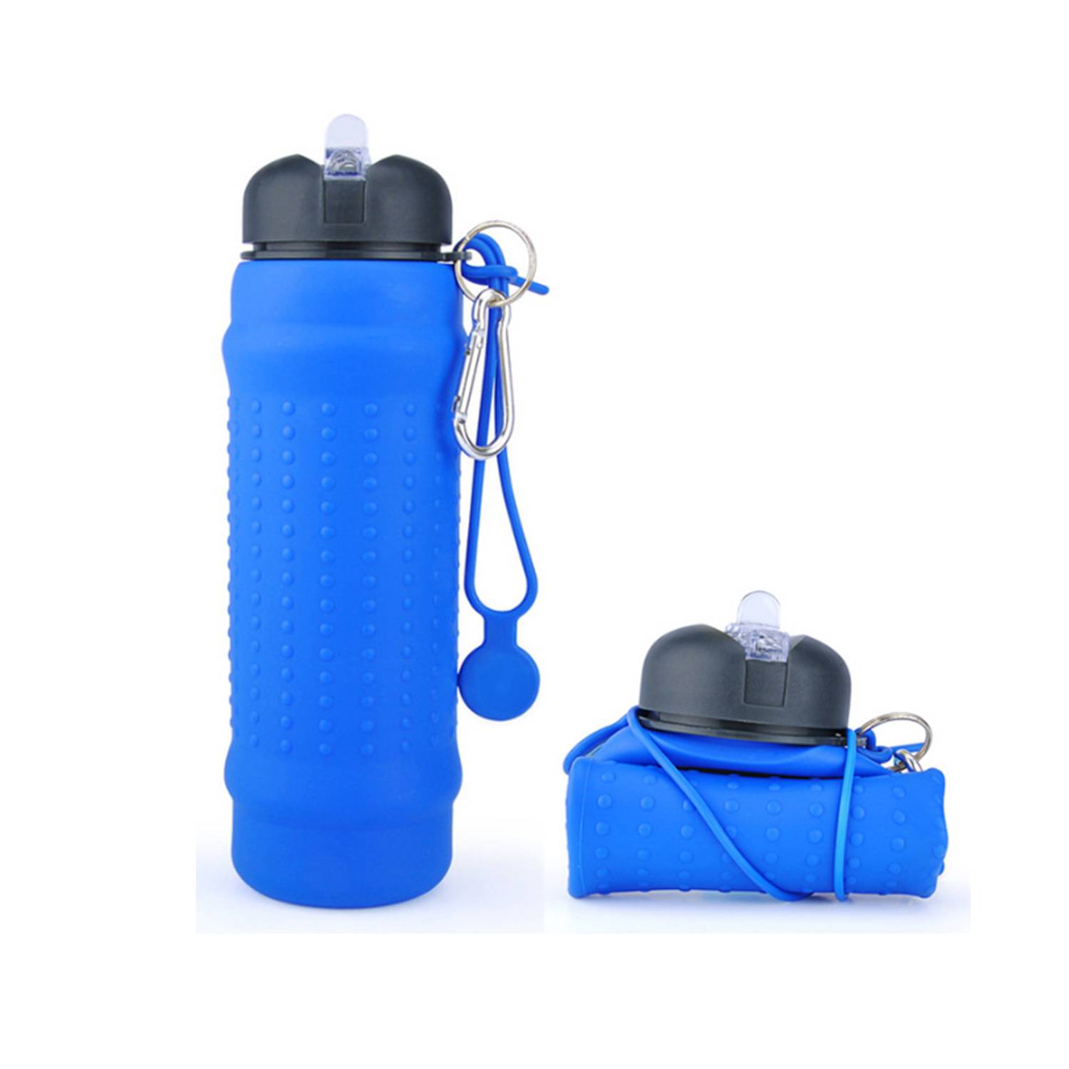 20Oz Foldable Silicone water Bottle 2