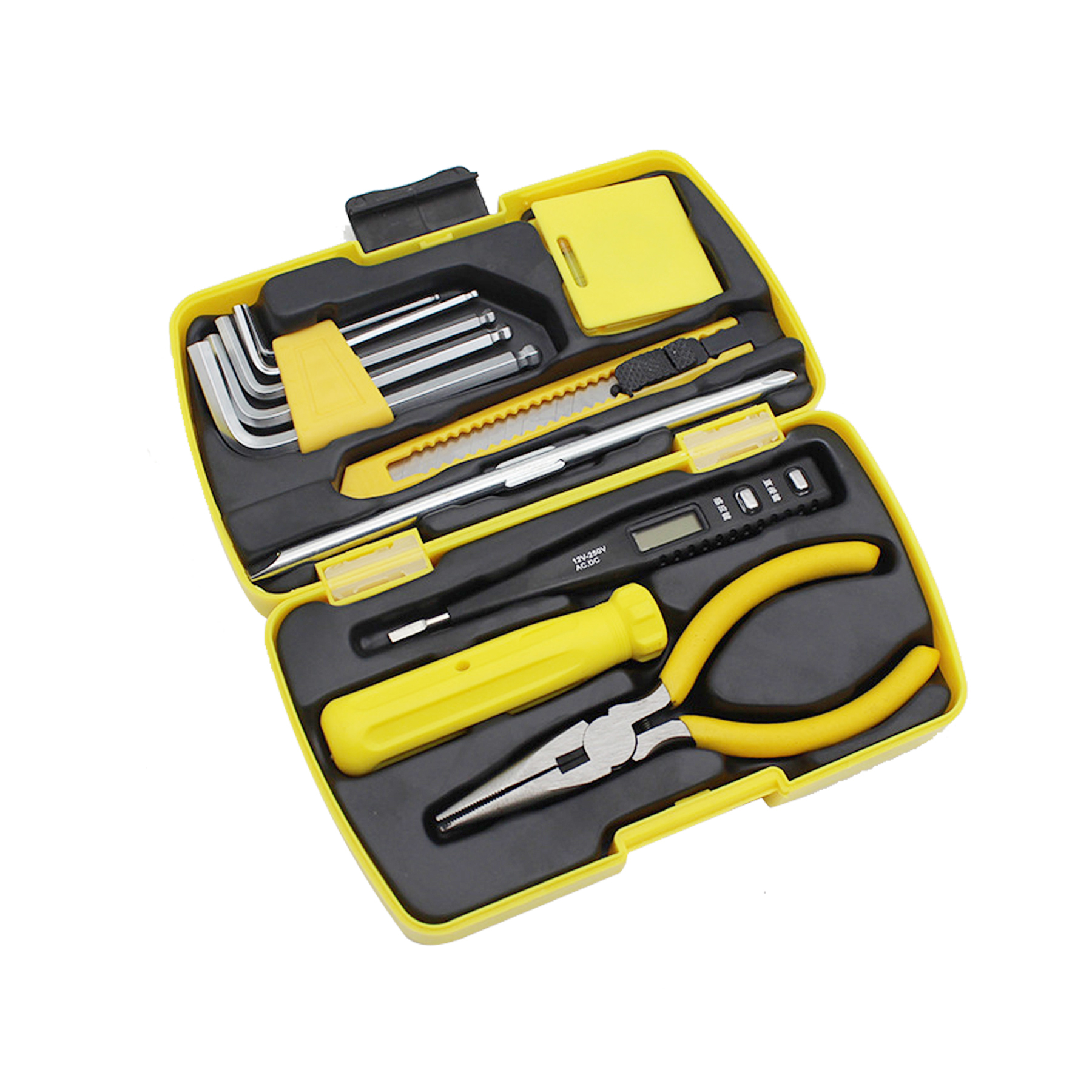 HandyPro 10pc Mini Furniture Tool Set with Hex Keys, Utility Knife, and Pliers 13