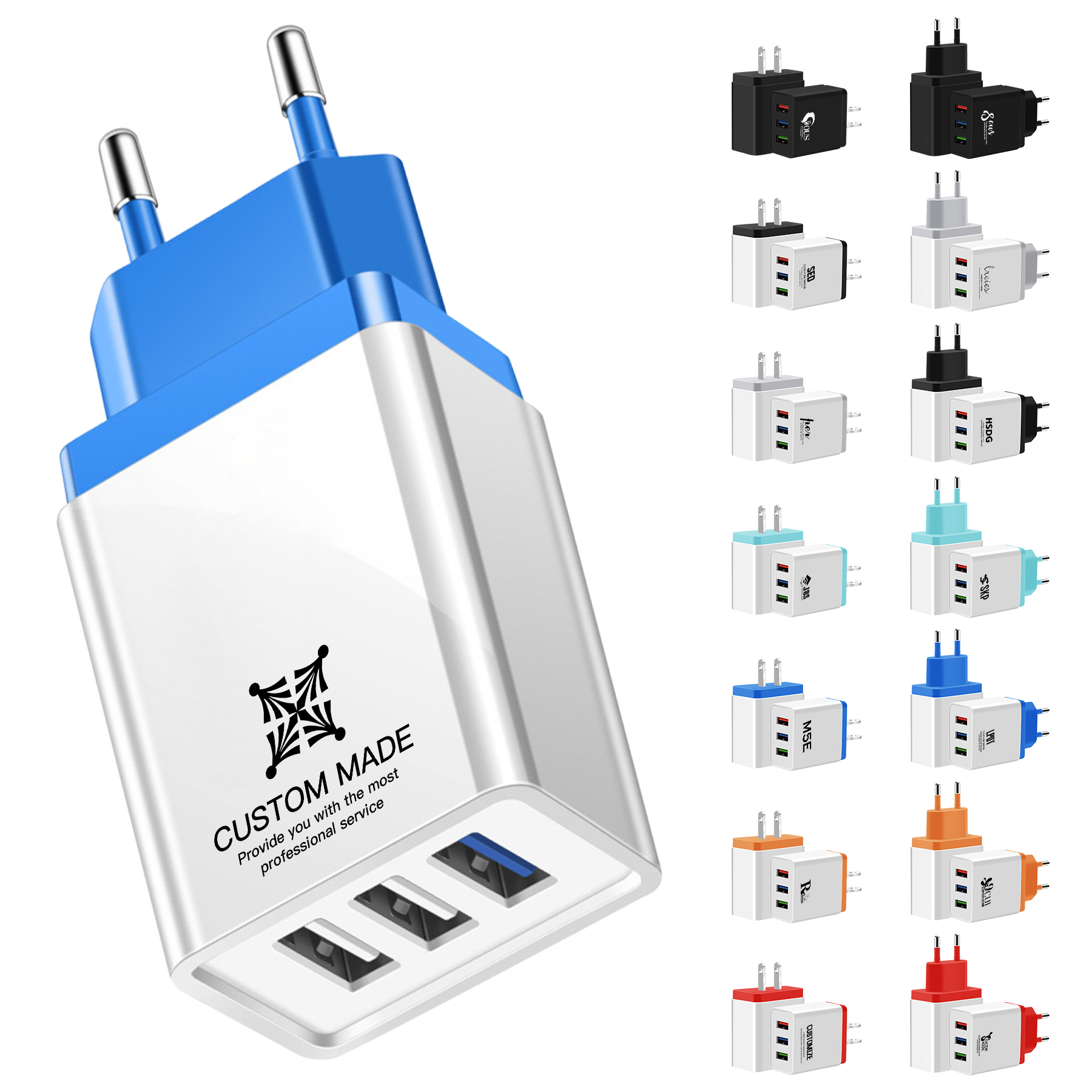 3 USB Ports Adapter Charger 4