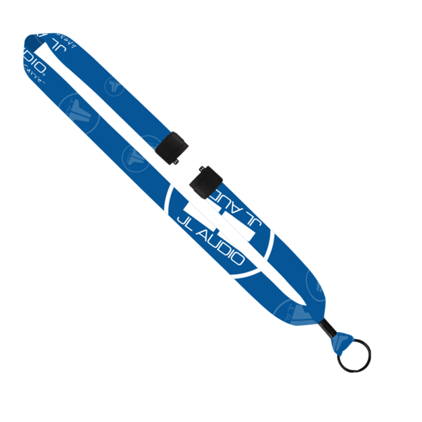 1" Dye-Sublimated Lanyard with Metal Crimp & Metal Split-Ring 34
