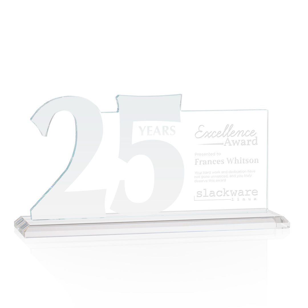 Hazelton Award - Clear, custom award with logo imprint 13