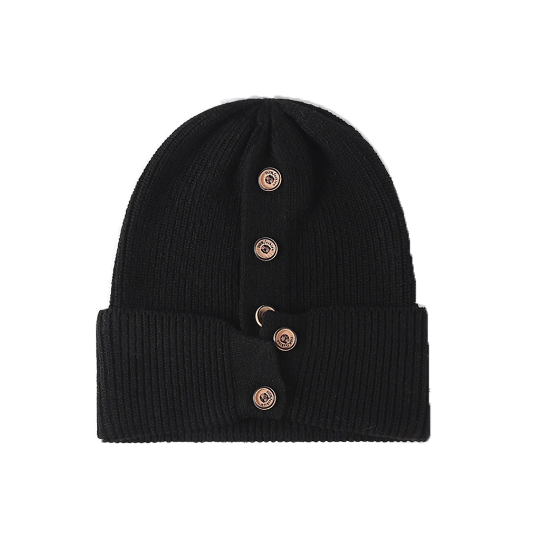 Warm Beanie With Buttons 5