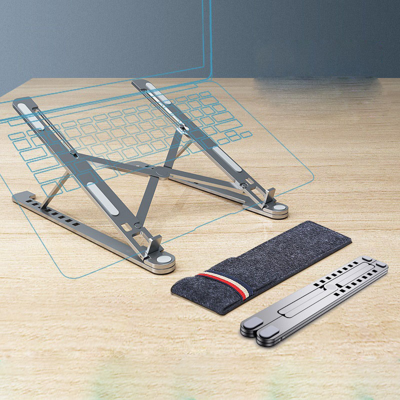 Adjustable Computer Riser Aluminum Ergonomic Desktop Holder ---- 14" to 17.3" 1
