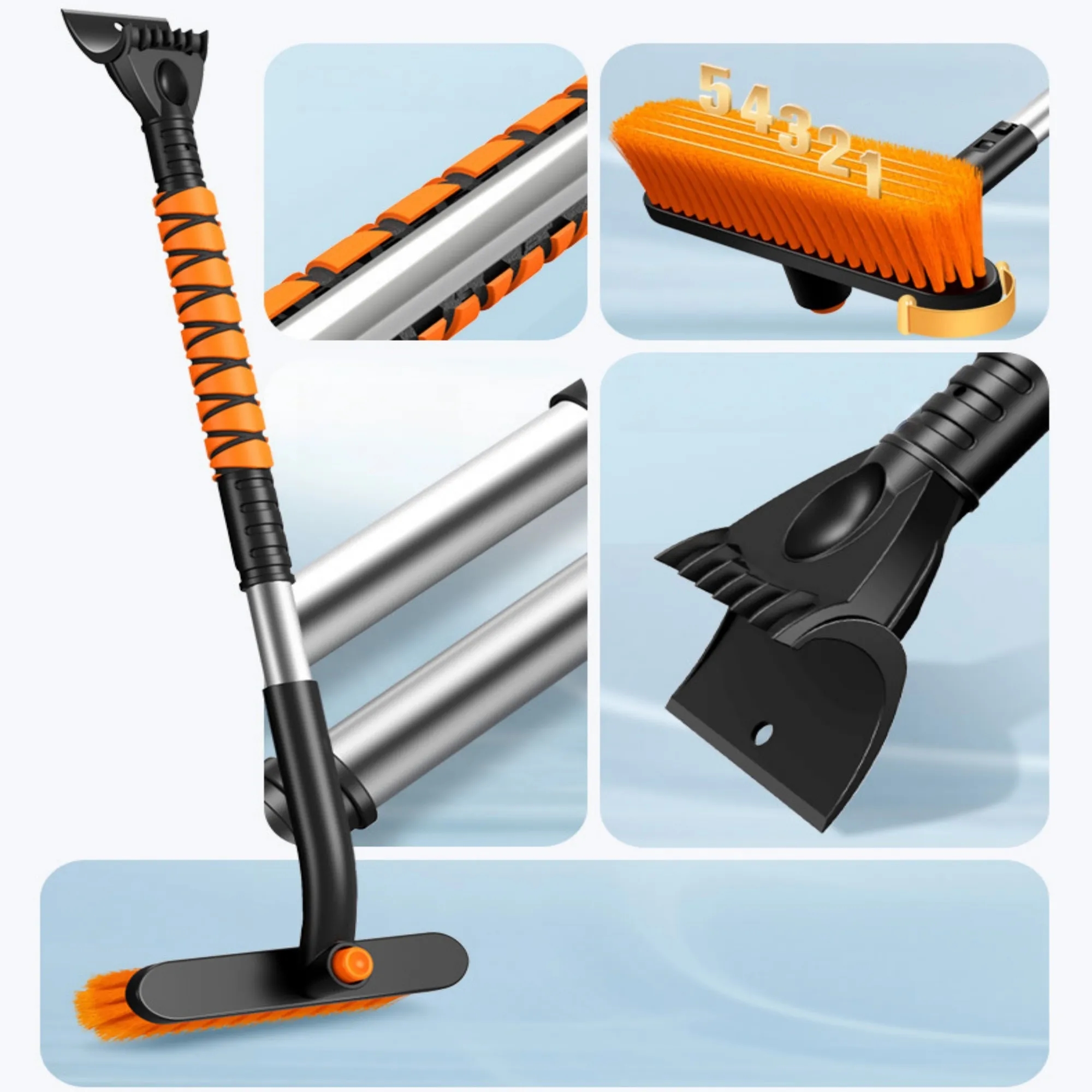 Multifunctional car snow removal and defrosting ice sweeper 1