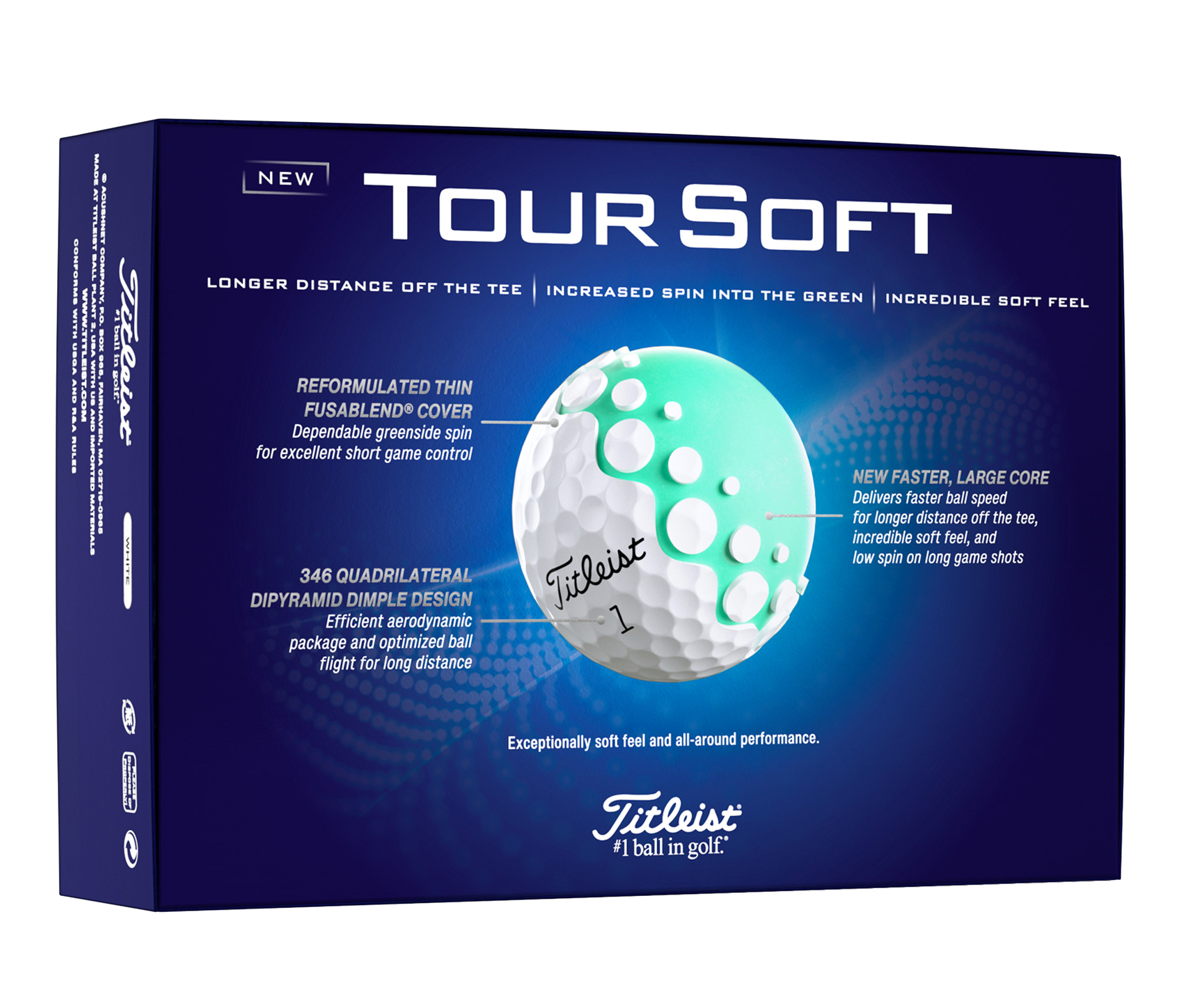 Titleist® Tour Soft Golf Ball Std Serv 5