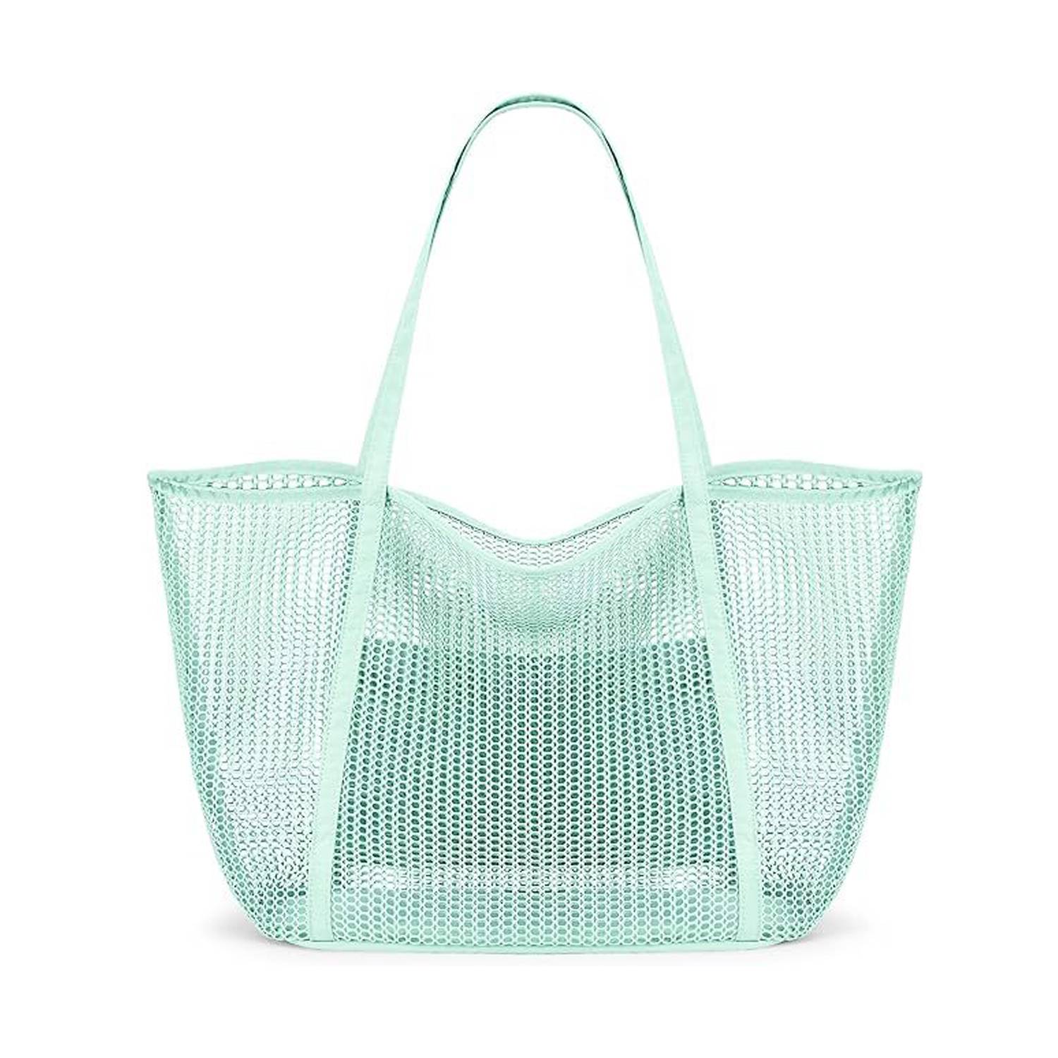 Ladies' Toiletries Clothing Mesh Single Shoulder Tote Bag 4