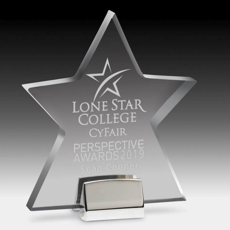 Star w/ Chrome Base - 4 Color Process 5