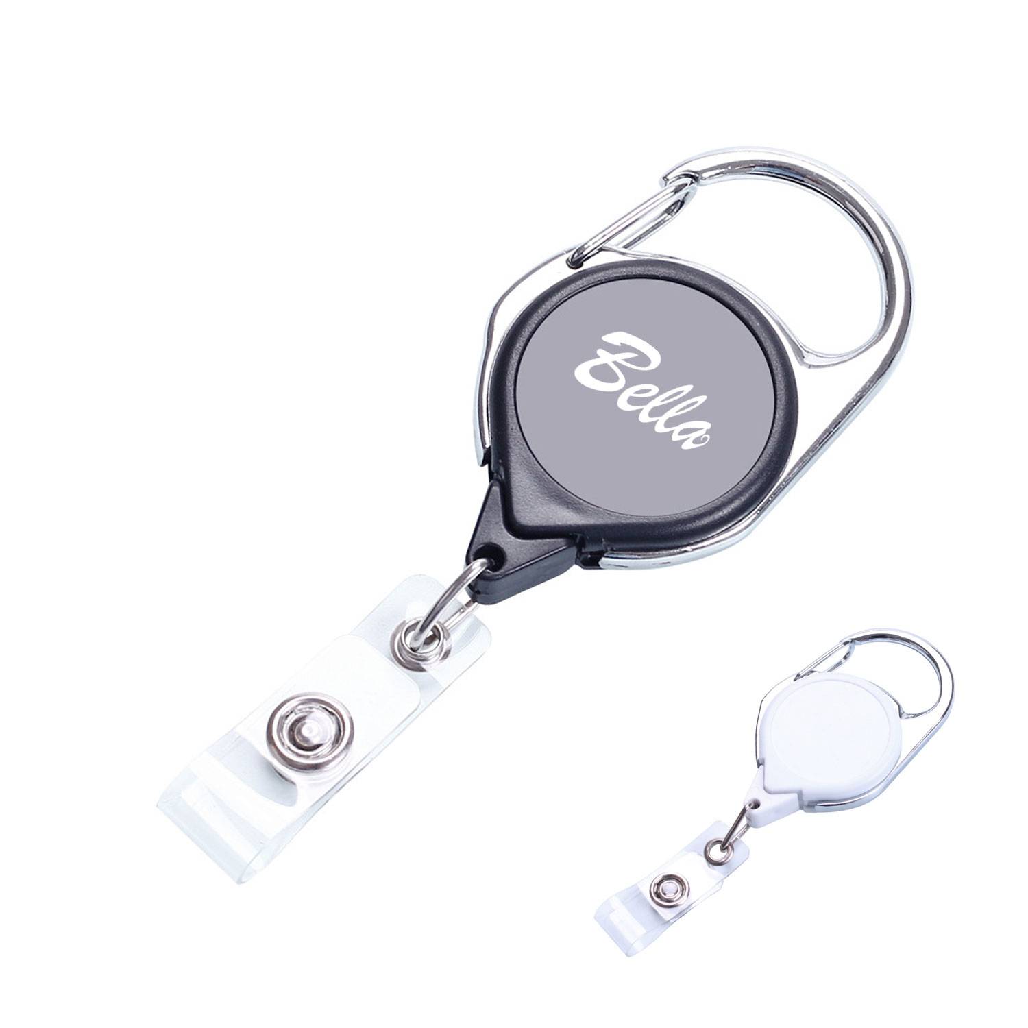 Economy Round Translucent Badge Reelswith Swivel Belt Clip 2