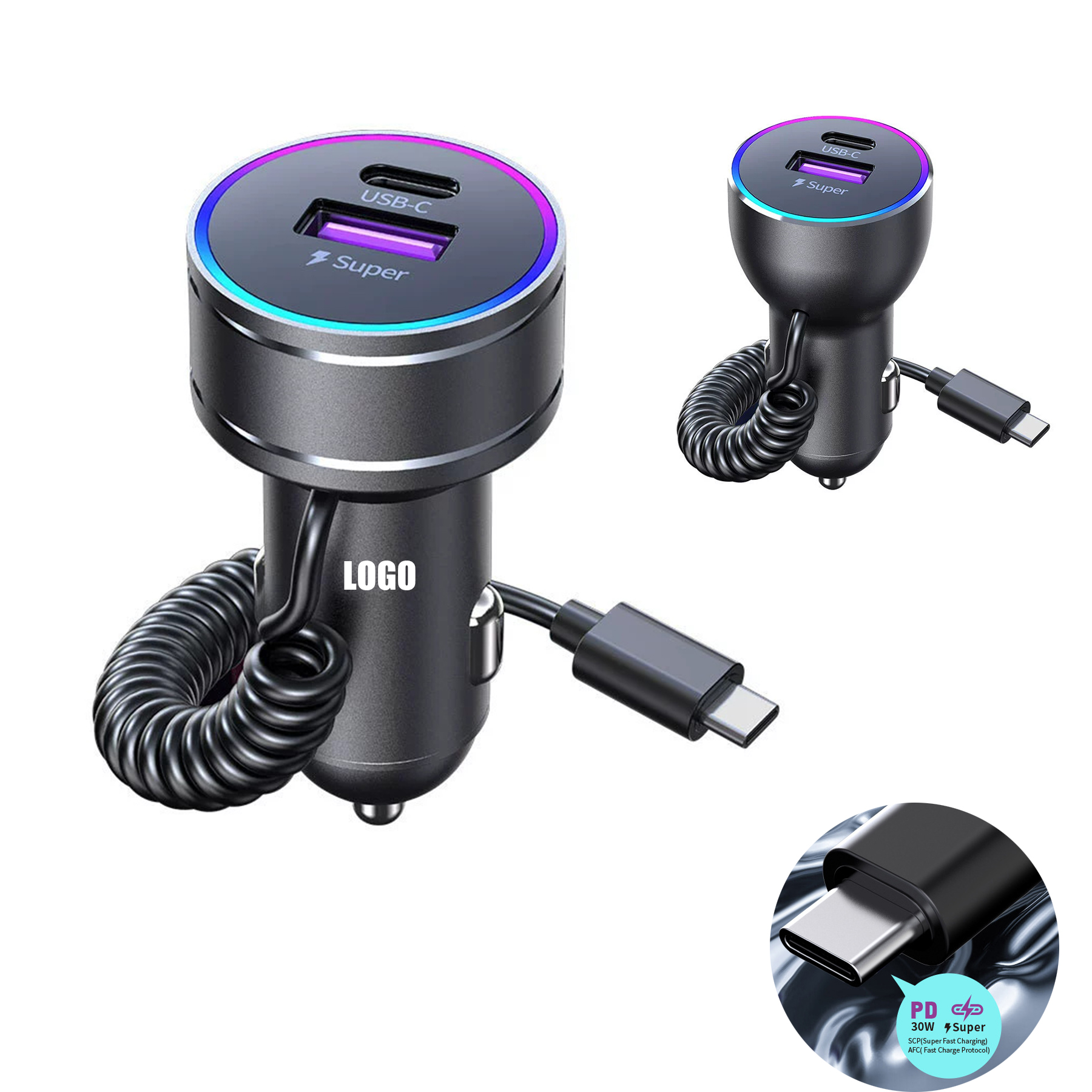 USB C 30W Car Charger 2