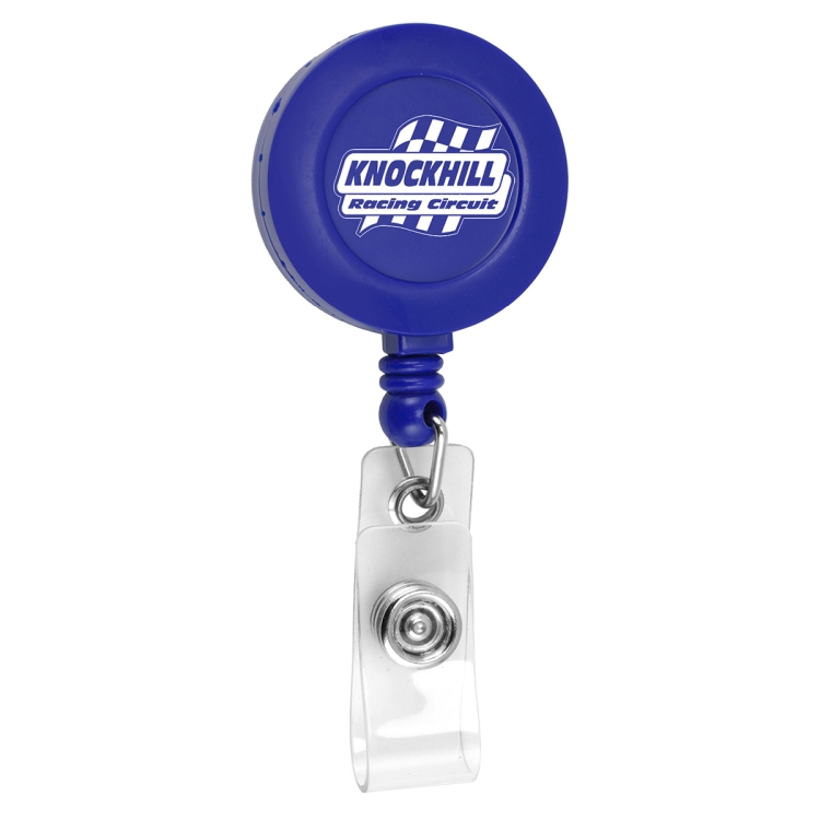 "Lorain VL" 30" Cord Round Retractable Badge Reel and Badge Holder with Metal Slip Clip Attachmement 5