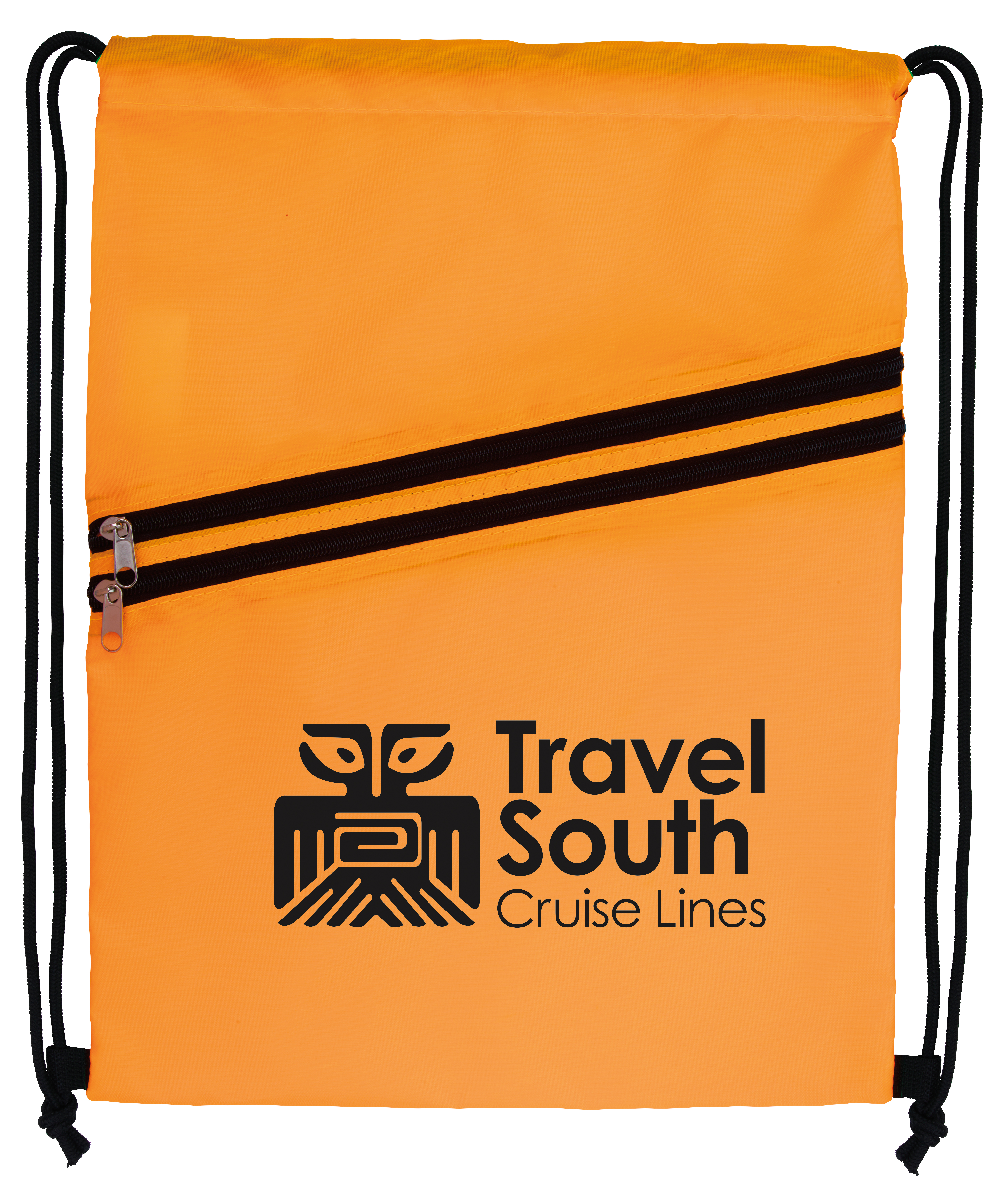 Good Value™ Neon Multi-Zippered Drawstring Backpack 3