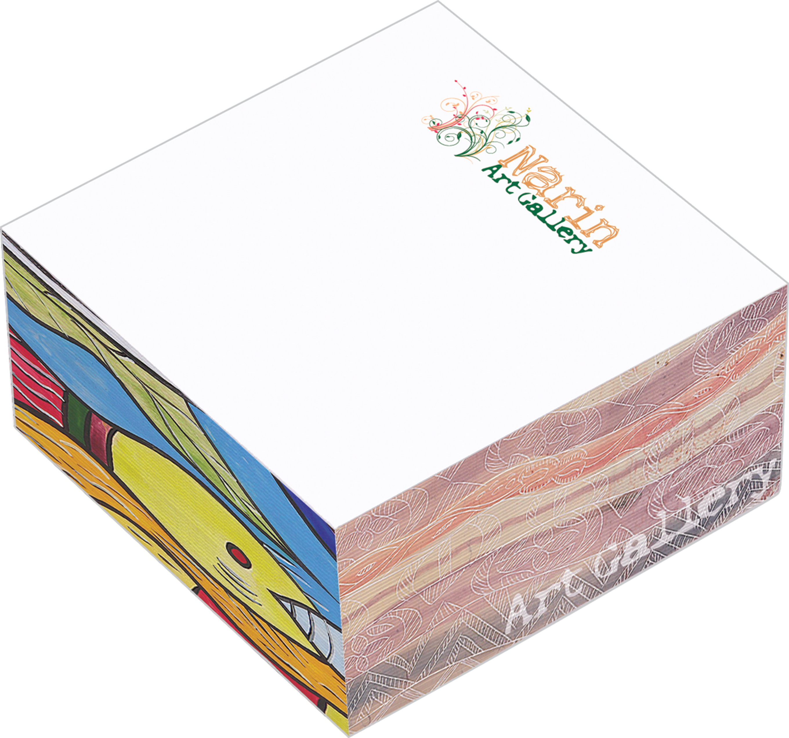 Souvenir® 3" x 3" x 1.5" Non-Adhesive Cube 2