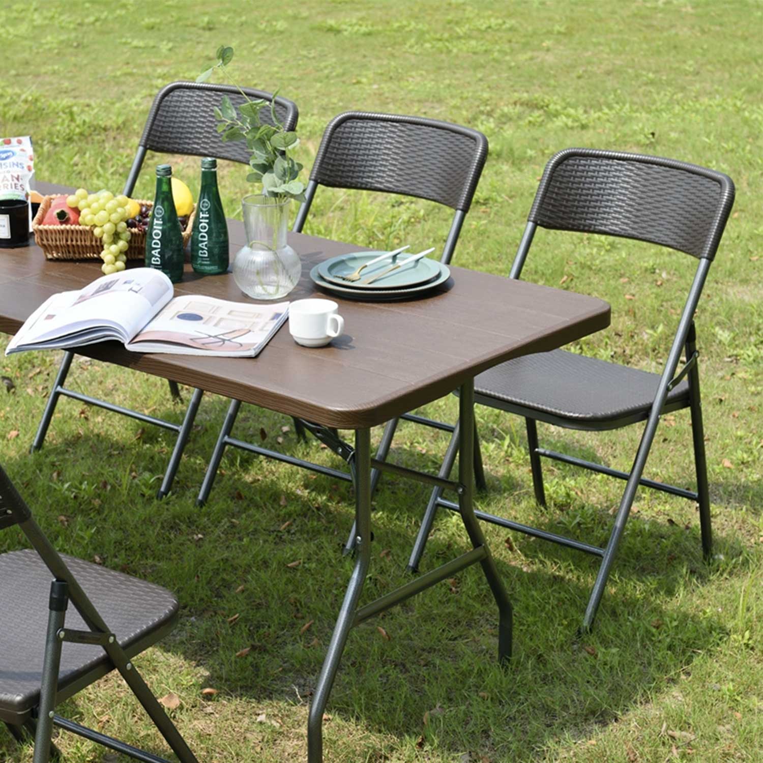 Foldable Outdoor Rectangle Dining Table 5