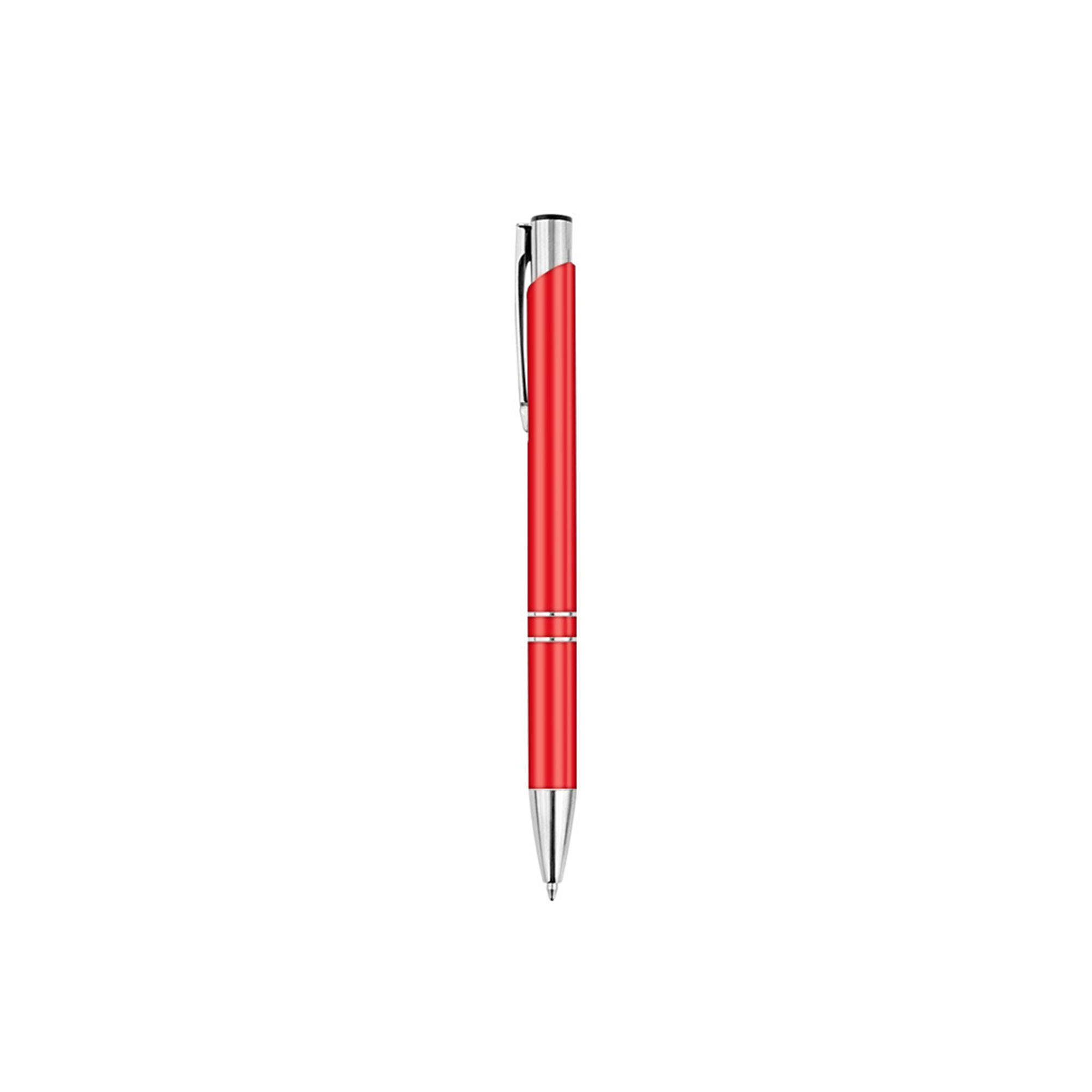 Aluminum Click Action Ballpoint Pen With Chrome Clip 12