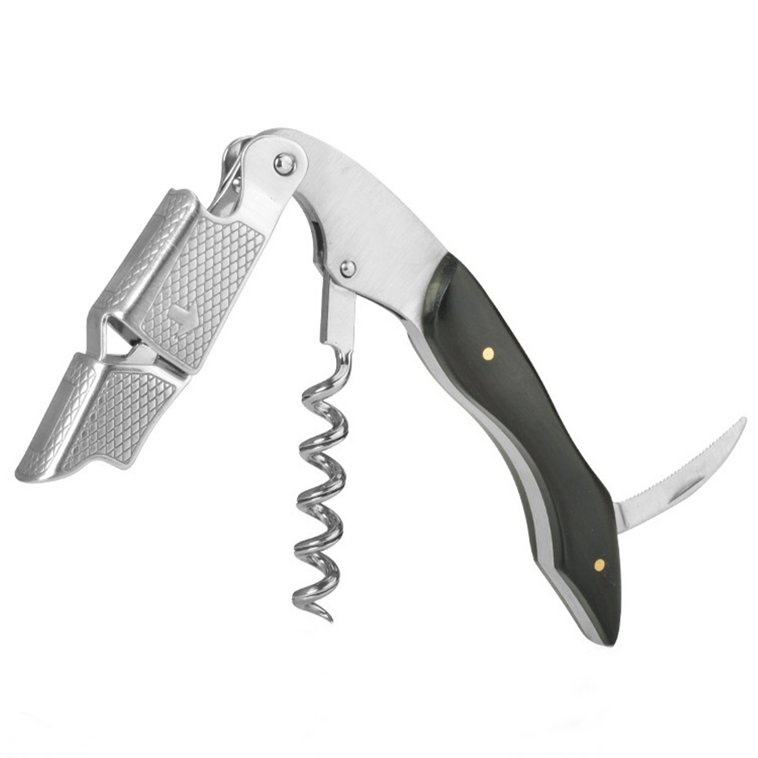 Foldable Multi-tool Corkscrew with Opener and Knife 2