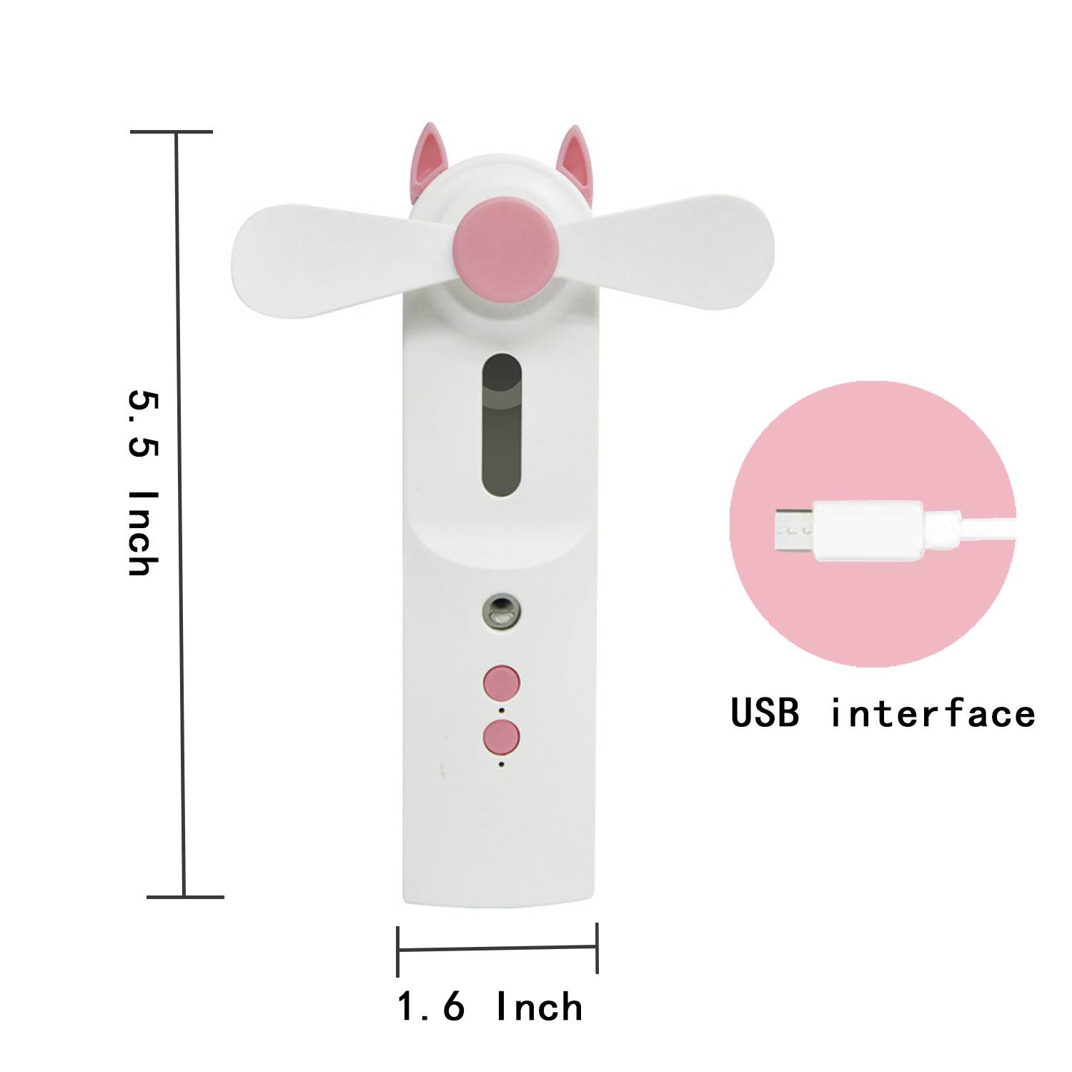 2-in-1 Handheld Spray Fan 2